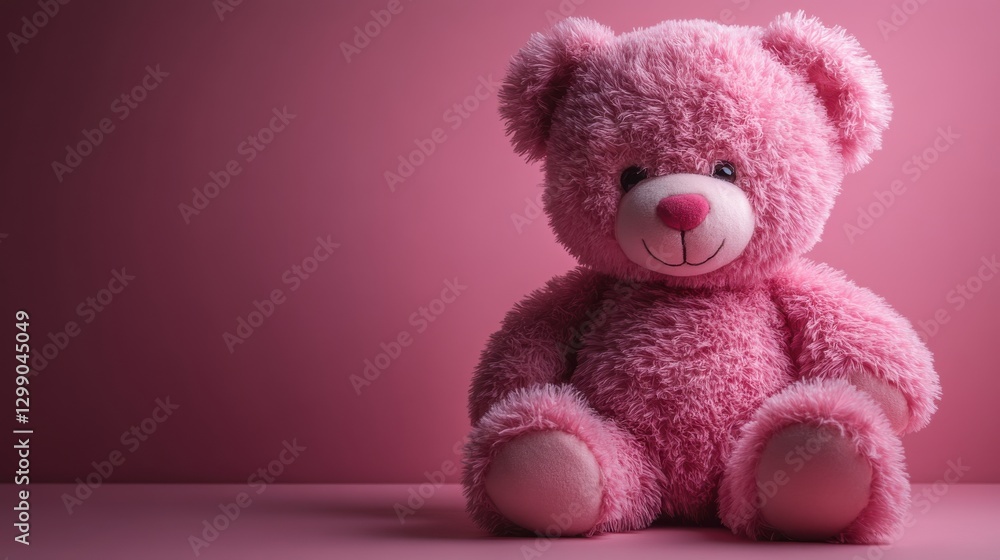 pink teddy bear isolated,studio background pink teddy bear isolated,studio background