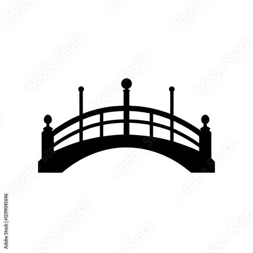 silhouette of a man on the bridge