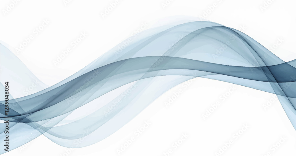 Obraz premium business background lines wave abstract stripe design white