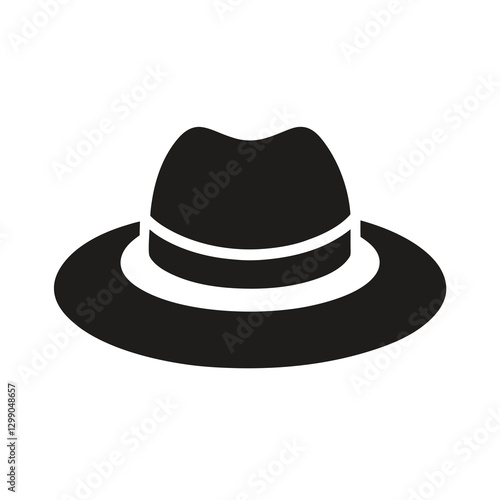 black hat isolated on white