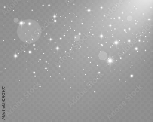 	
Light sparkle glitter shine glow with transparent glittering light effects, sparkling stars, white bokeh, and shiny glow on a checkered background, perfect for Christmas themes.	
