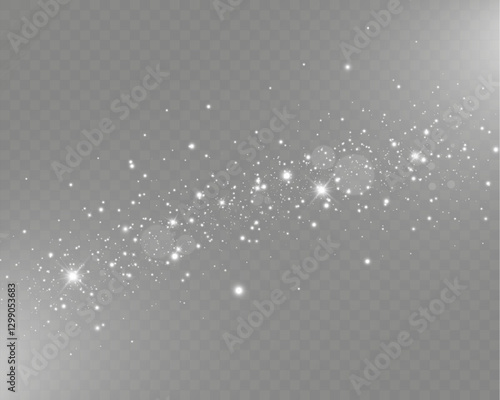 	
Light sparkle glitter shine glow with transparent glittering light effects, sparkling stars, white bokeh, and shiny glow on a checkered background, perfect for Christmas themes.	
