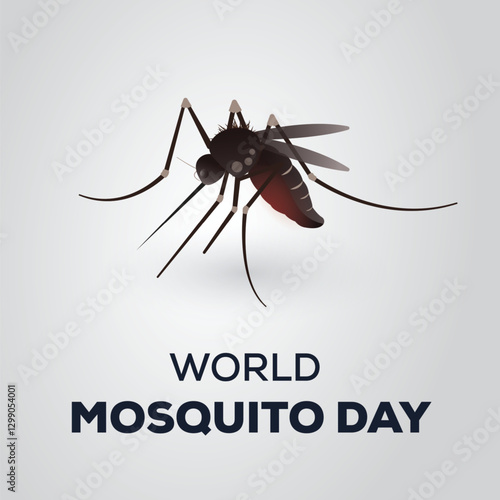 World mosquito day vector