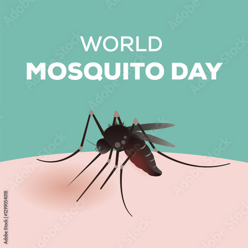 World mosquito day vector