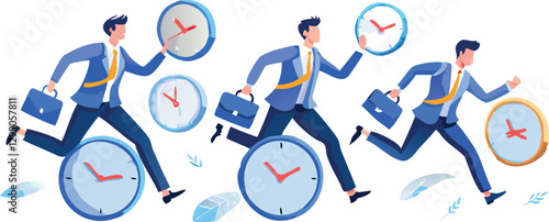 Racing Against Time: The Businessman's Pursuit of Success

