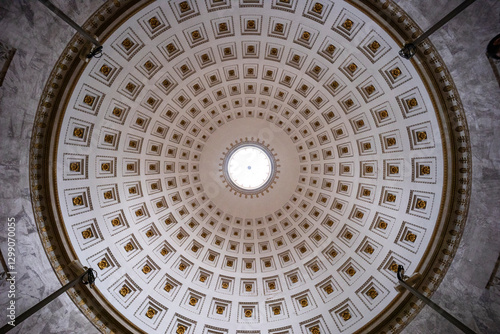 Possagno, Treviso, Italia. March 30 2024. Canova's artworks in the Gypsoteca Museum in Possagno. Sculpture casts and artist's proofs of extreme workmanship and refinement. neoclassical sculpture.