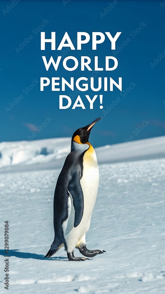 Fototapeta premium world penguin day ,2025