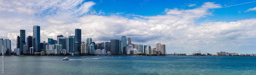 Fototapeta premium Panorama Miami aerial photo 2025 prints