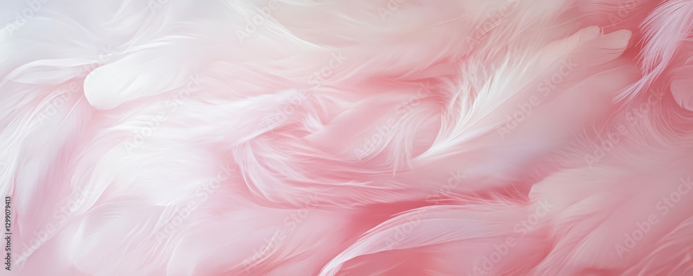 A vibrant close-up of a delicate pink feather, showcasing its intricate barbs and soft texture, set against a pristine white background that enhances its vivid color and elegance.