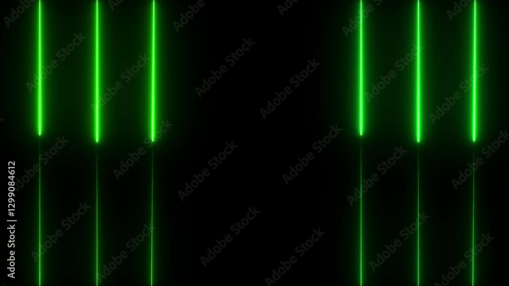 abstract neon green technology motion background with glowing laser beams. Seamless loop abstract neon green technology motion background with glowing laser beams. Seamless loop