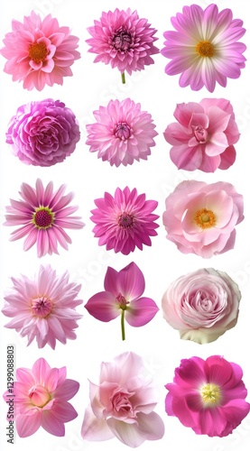 Wallpaper Mural pink and white carnation flowers Torontodigital.ca