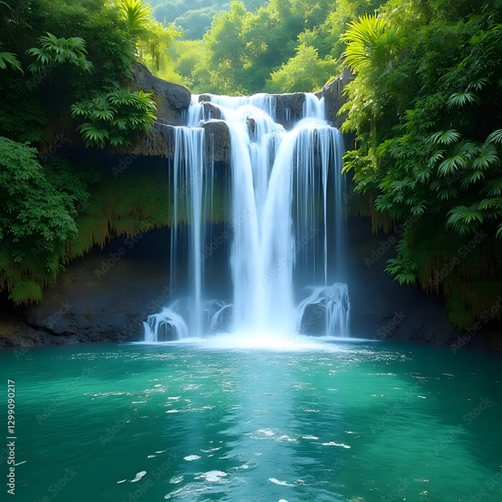 Fototapeta premium waterfall in the forest