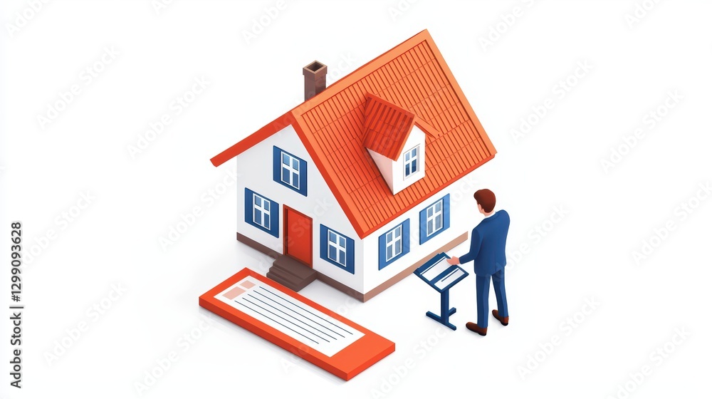 Couple Signing House Purchase Contract Amidst Chaos and Excitement Couple Signing House Purchase Contract Amidst Chaos and Excitement