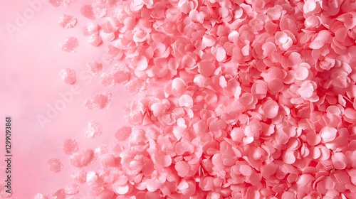 Festive Pink Confetti Background for Celebrations