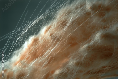 Cotton Candy Texture Close-Up Captured at a Festive Outdoor Event During the ...
