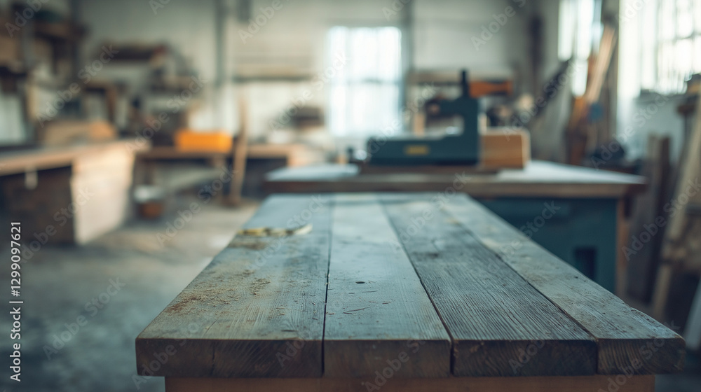 An empty wooden table overlooking rolling green hills under a golden sunset. Ideal for product presentation, nature, and relaxation concepts. An empty wooden table overlooking rolling green hills under a golden sunset. Ideal for product presentation, nature, and relaxation concepts.