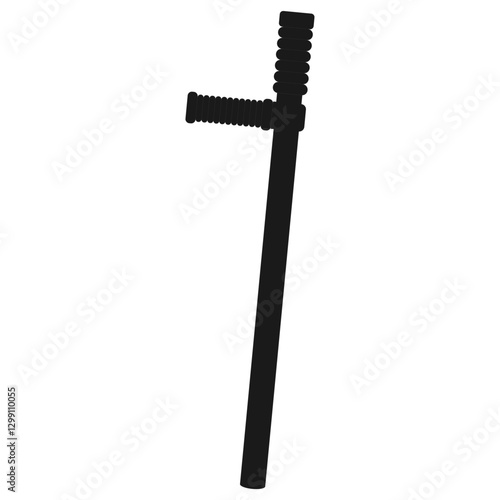 Black police baton.