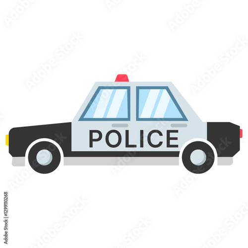 cartoon police car