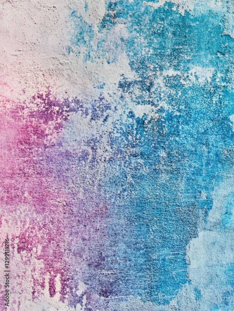 Fototapeta premium Vibrant Blue, White, and Pink Watercolor Abstract Art for Visual Appeal