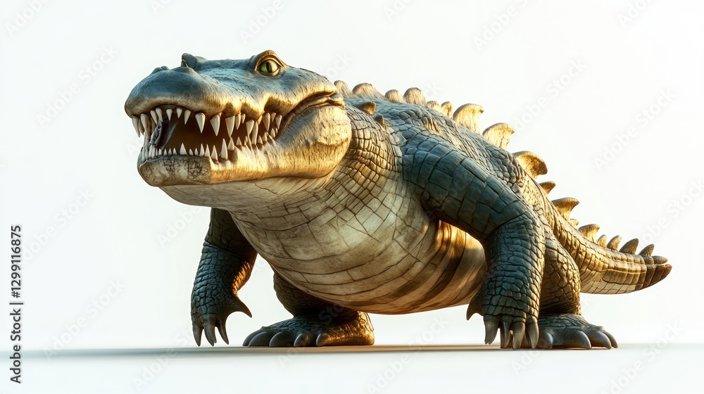Fototapeta premium Angry Alligator Stance