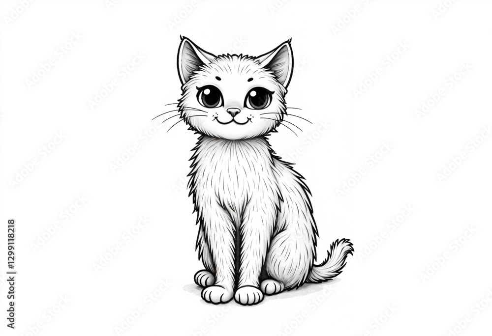 vector sketch or illustration of cat vector sketch or illustration of cat