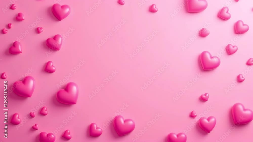 Valentine's Day Hearts 4k video background. Valentine's Day Hearts 4k video background.