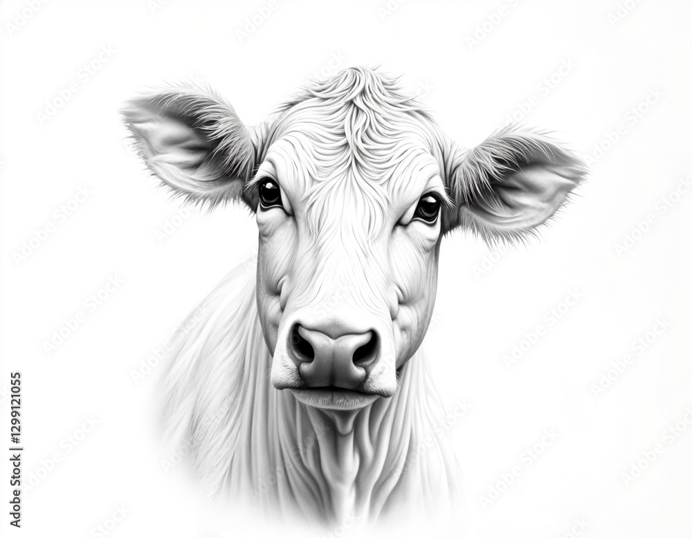 vector sketch or illustration of cow vector sketch or illustration of cow