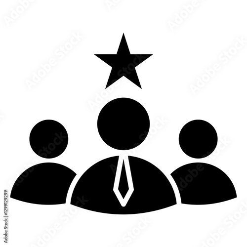 Leadership Glyph Icon