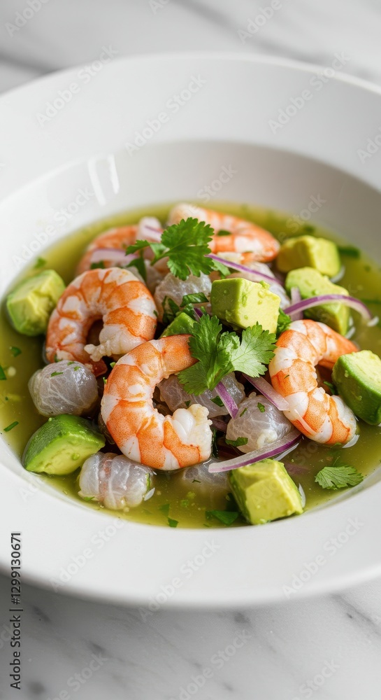 Delicious Shrimp Ceviche with Avocado and Lime Delicious Shrimp Ceviche with Avocado and Lime