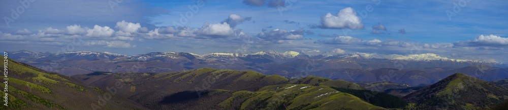 Fototapeta premium Serano mountain, Umbria, Italy