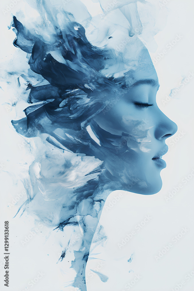 Fototapeta premium woman in water