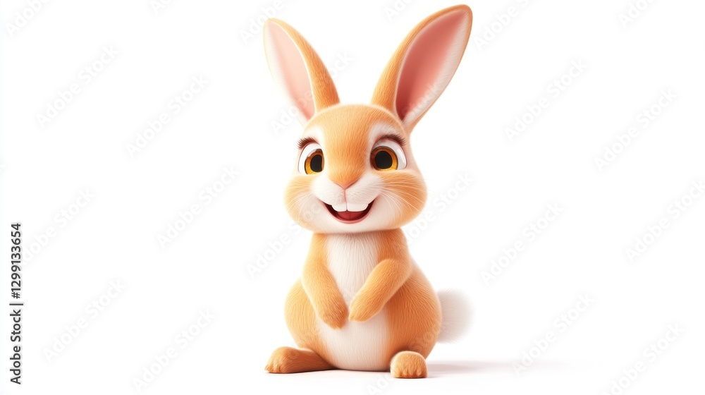 Obraz premium Cute cartoon bunny