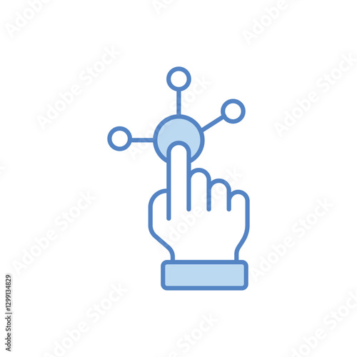 Interactivity vector icon 
