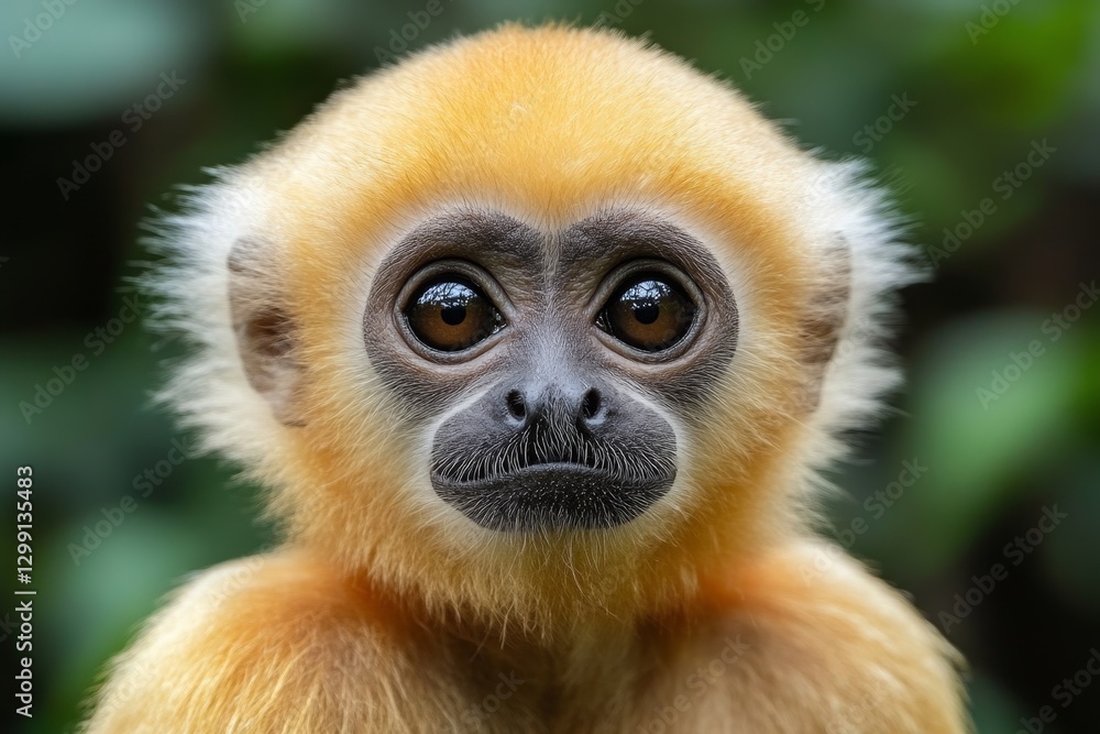Golden Langur Monkey Portrait Golden Langur Monkey Portrait