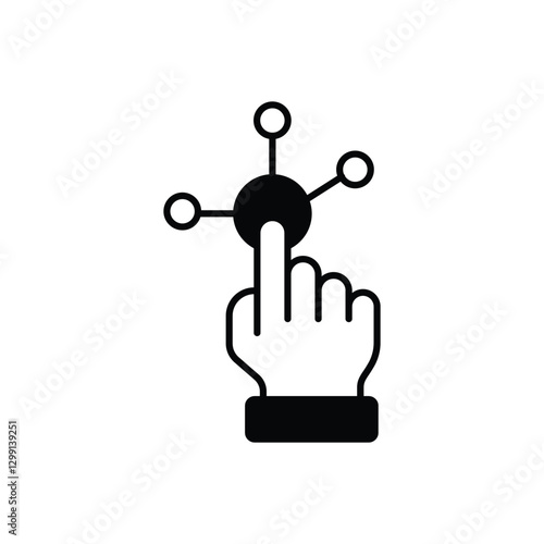 Interactivity vector icon 