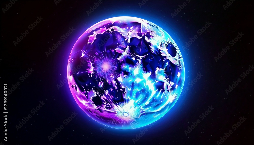Naklejka premium planet earth in space