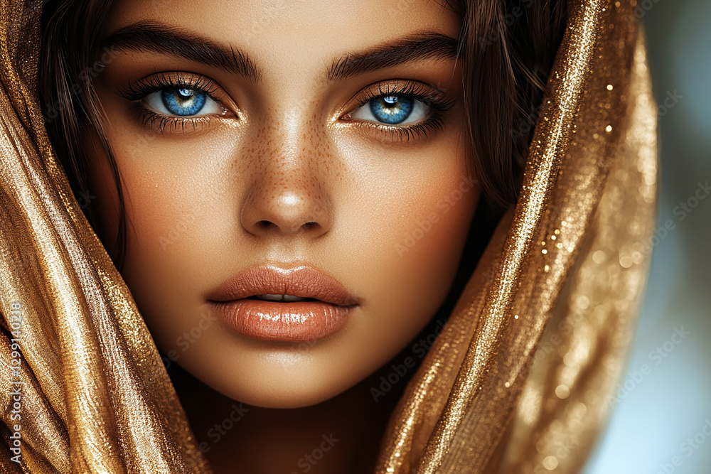 Fototapeta premium Middle Eastern Arab beauty close-up
