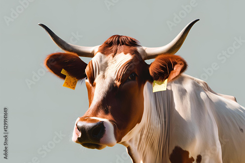 Obraz na płótnie Cow Isolated w salonie