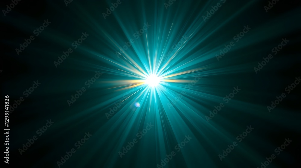 A strong, hard light image with a beautiful deep blue-green glow and a golden glow that illuminates the darkness. A strong, hard light image with a beautiful deep blue-green glow and a golden glow that illuminates the darkness.