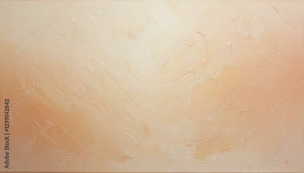 Fototapeta premium textured abstract painting with soft beige and cream tones, featuring swirling patterns and subtle gradients