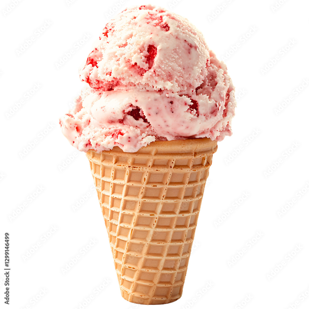 Delicious strawberry ice cream cone ice cream shop food photography bright atmosphere close-up summer treat Delicious strawberry ice cream cone ice cream shop food photography bright atmosphere close-up summer treat