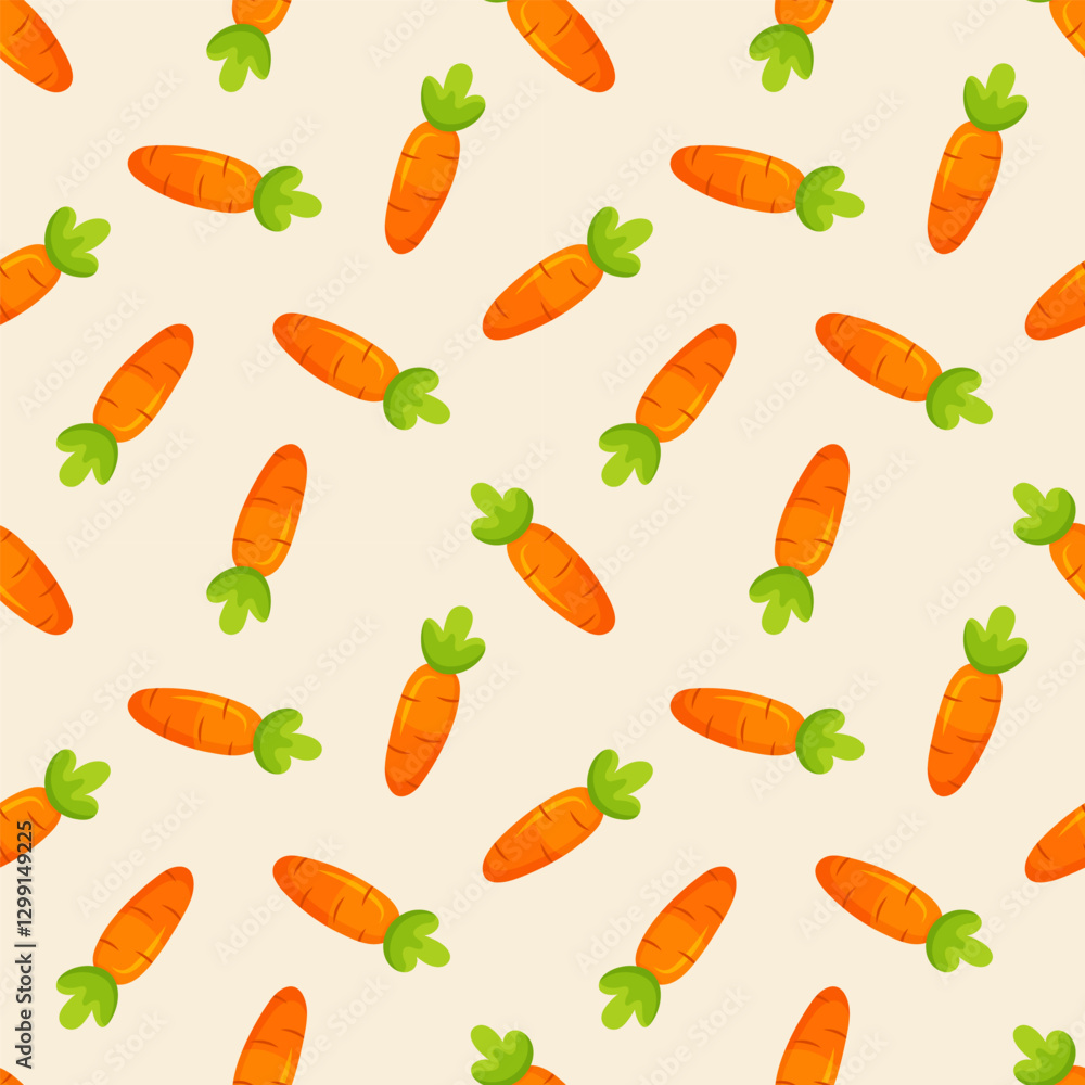 custom made wallpaper toronto digitalSeamless pattern with cartoon carrots for Easter. 