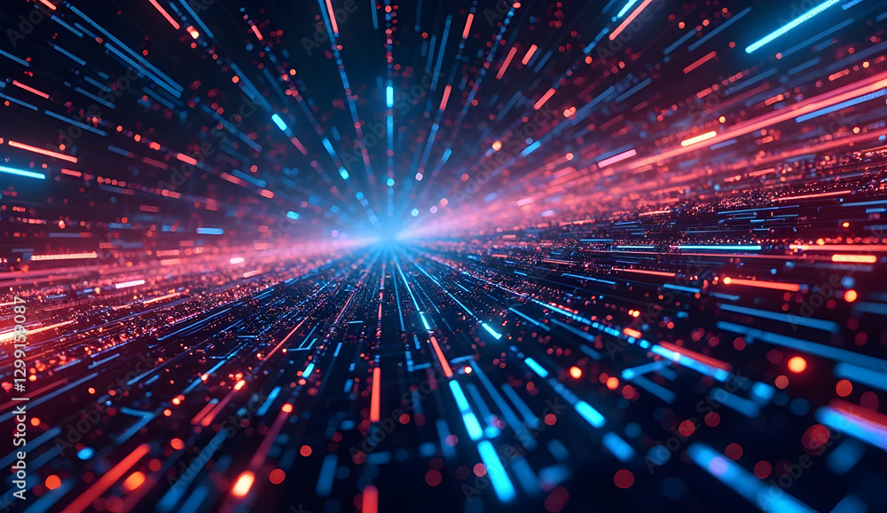 Obraz premium Digital Data Stream