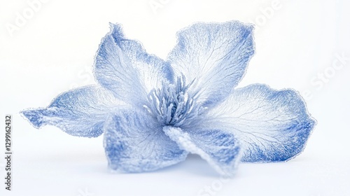 Delicate light-blue flower close-up