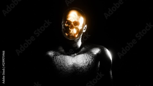 man in the darkness