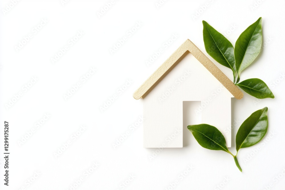 A nature-integrated smart home with golden trim automation, adjusting lighting to the circadian rhythm A nature-integrated smart home with golden trim automation, adjusting lighting to the circadian rhythm