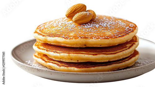 Wallpaper Mural Perfectly stacked fluffy pancakes served on a classic white plate ideal for breakfast or brunch with family Torontodigital.ca