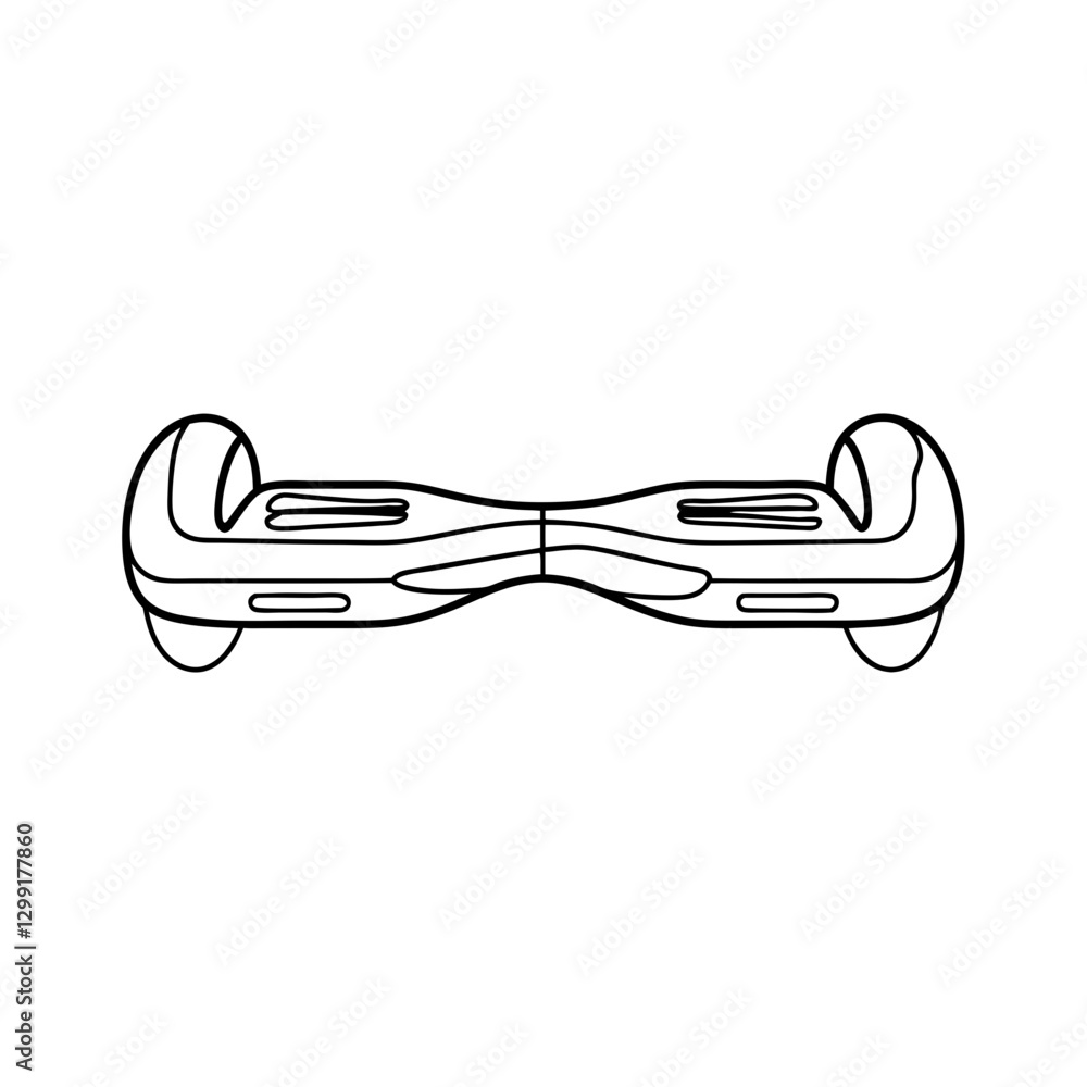 Vector Illustration of Modern Hoverboard Design Urban Transportation Device Vector Illustration of Modern Hoverboard Design Urban Transportation Device