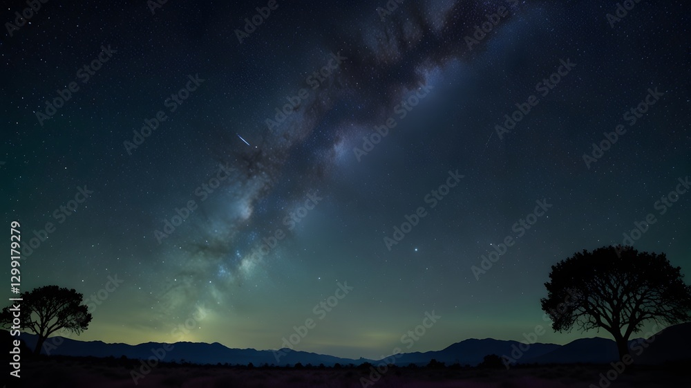 Naklejka premium starry night sky