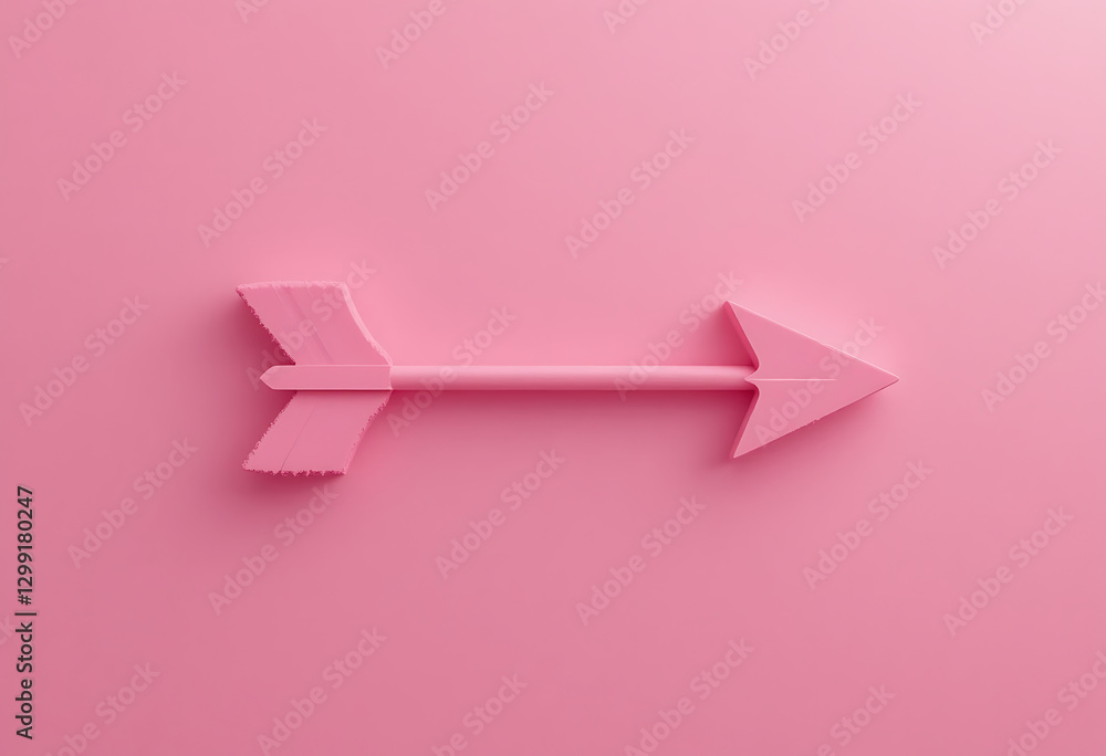 Pink Arrow on Pink Background Pink Arrow on Pink Background